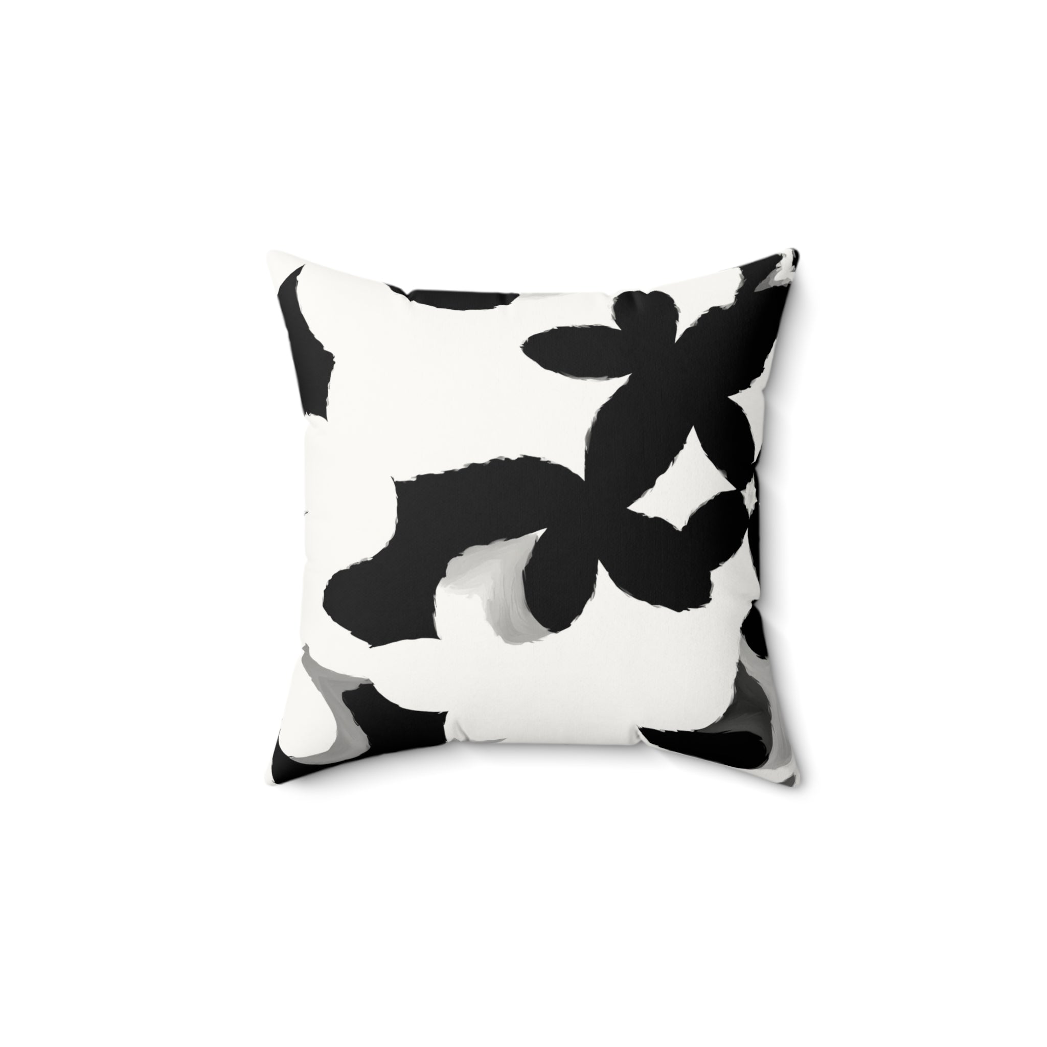Fiore Nera Designer Throw Pillow