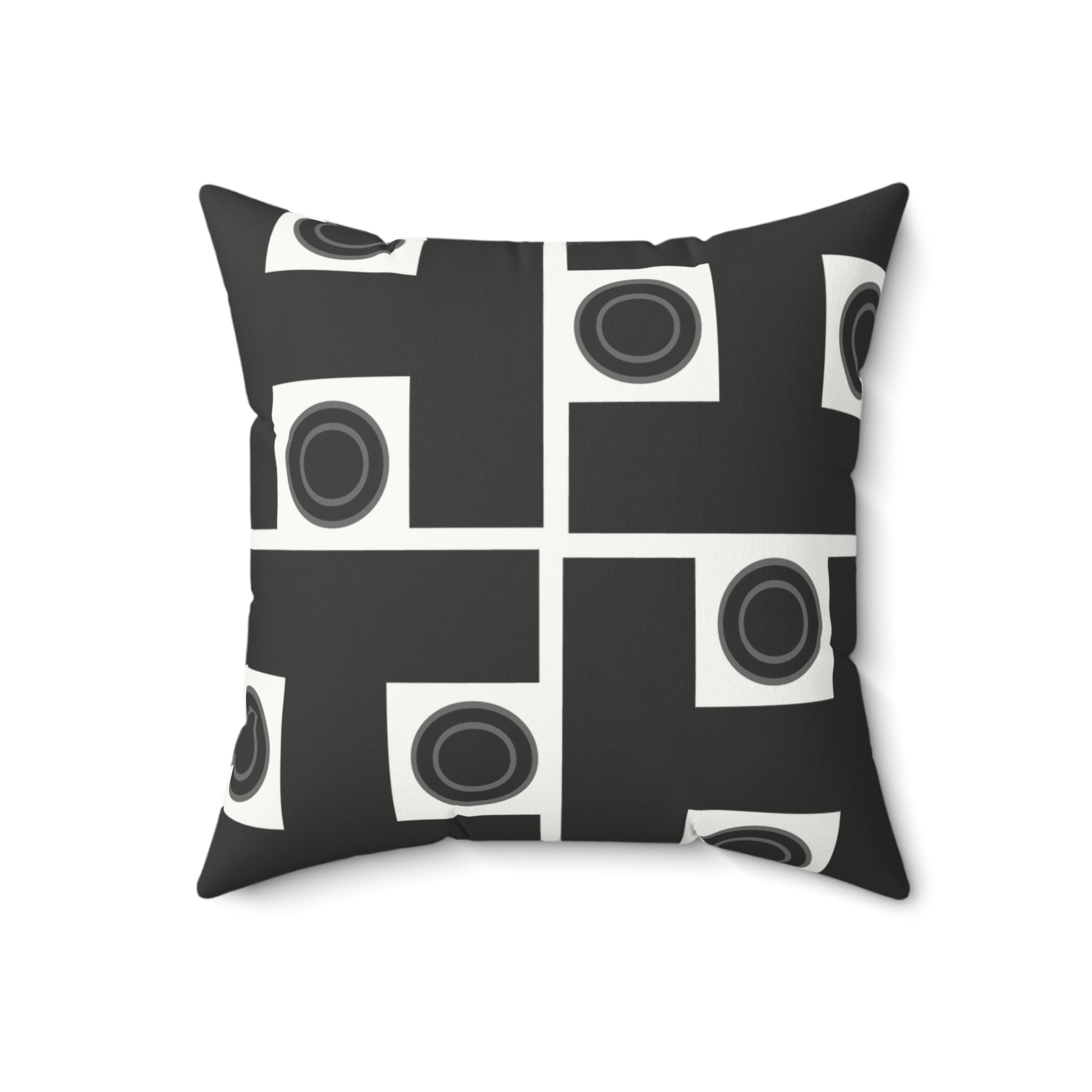 Gray Signature Designer Throw Pillow