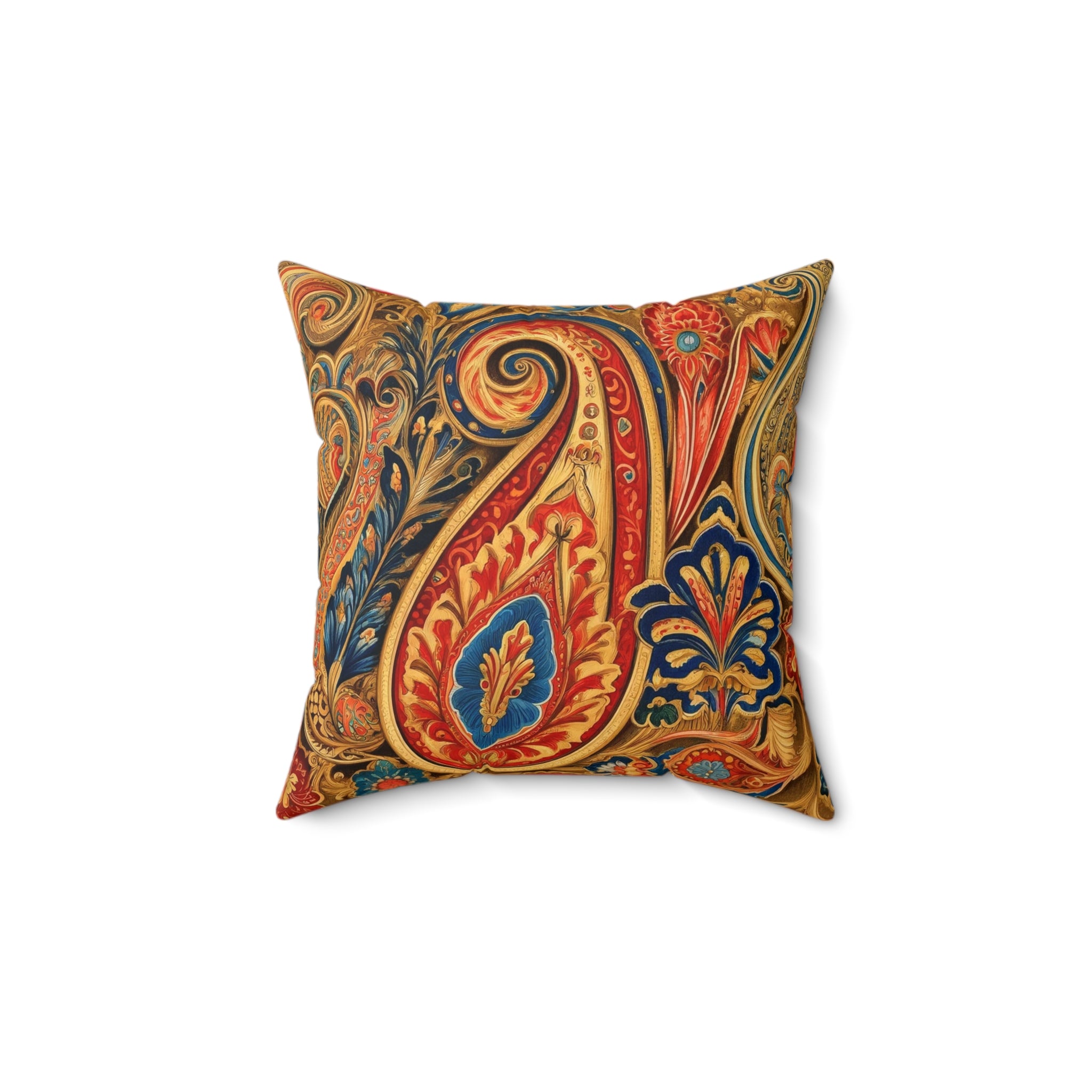 Rajah Paisley Designer Throw Pillow