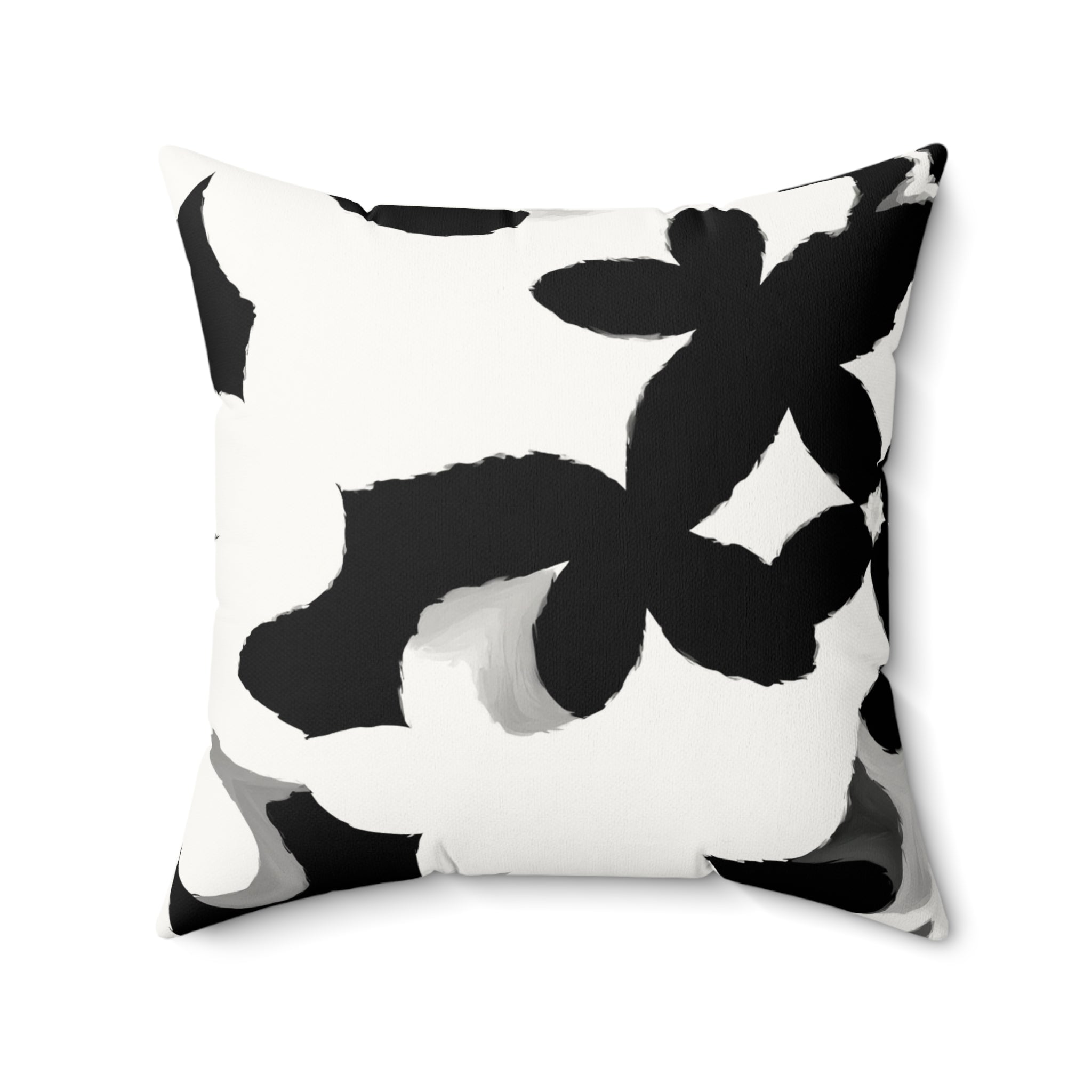 Fiore Nera Designer Throw Pillow