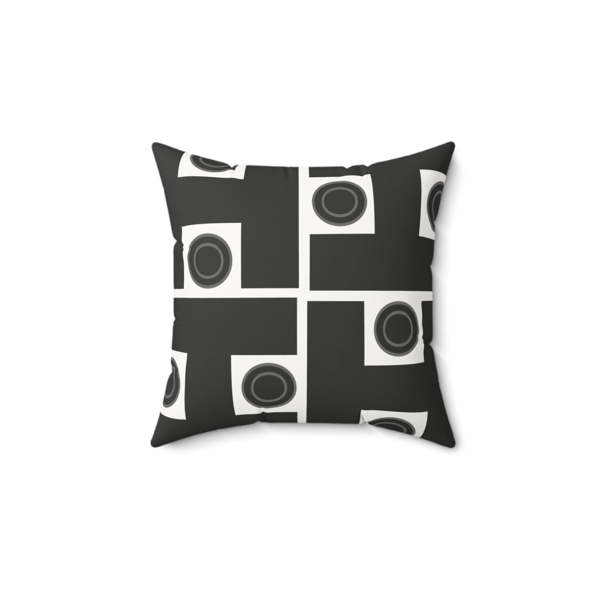 Gray Signature Designer Throw Pillow