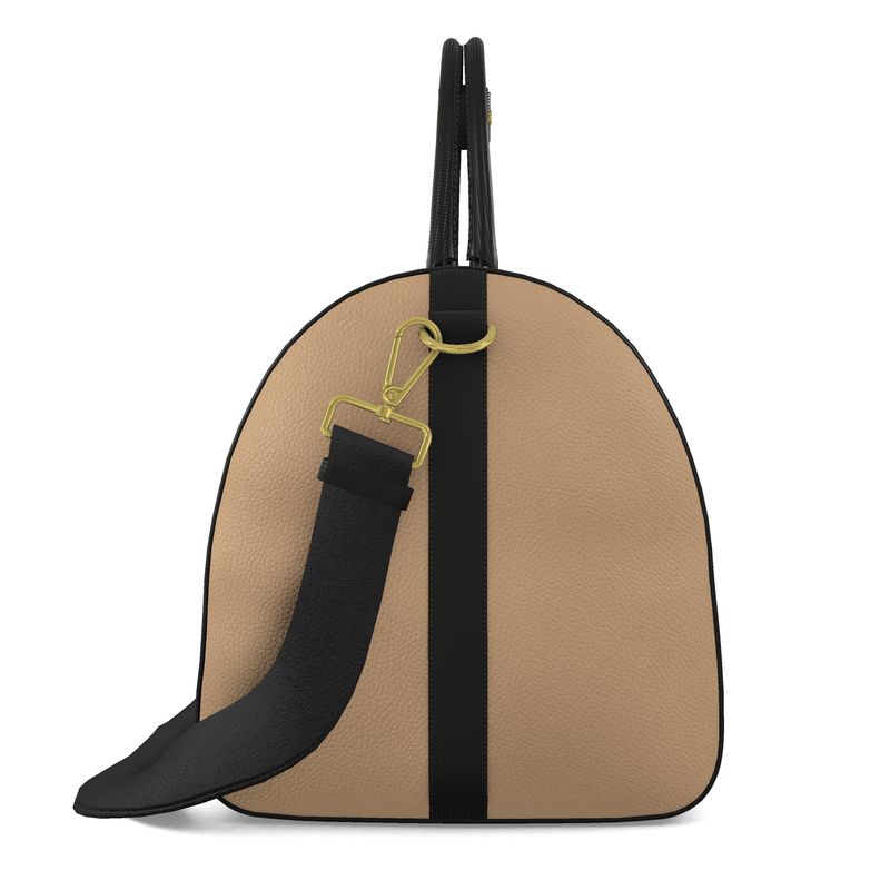 Beige Signature Voyager Duffel Bag