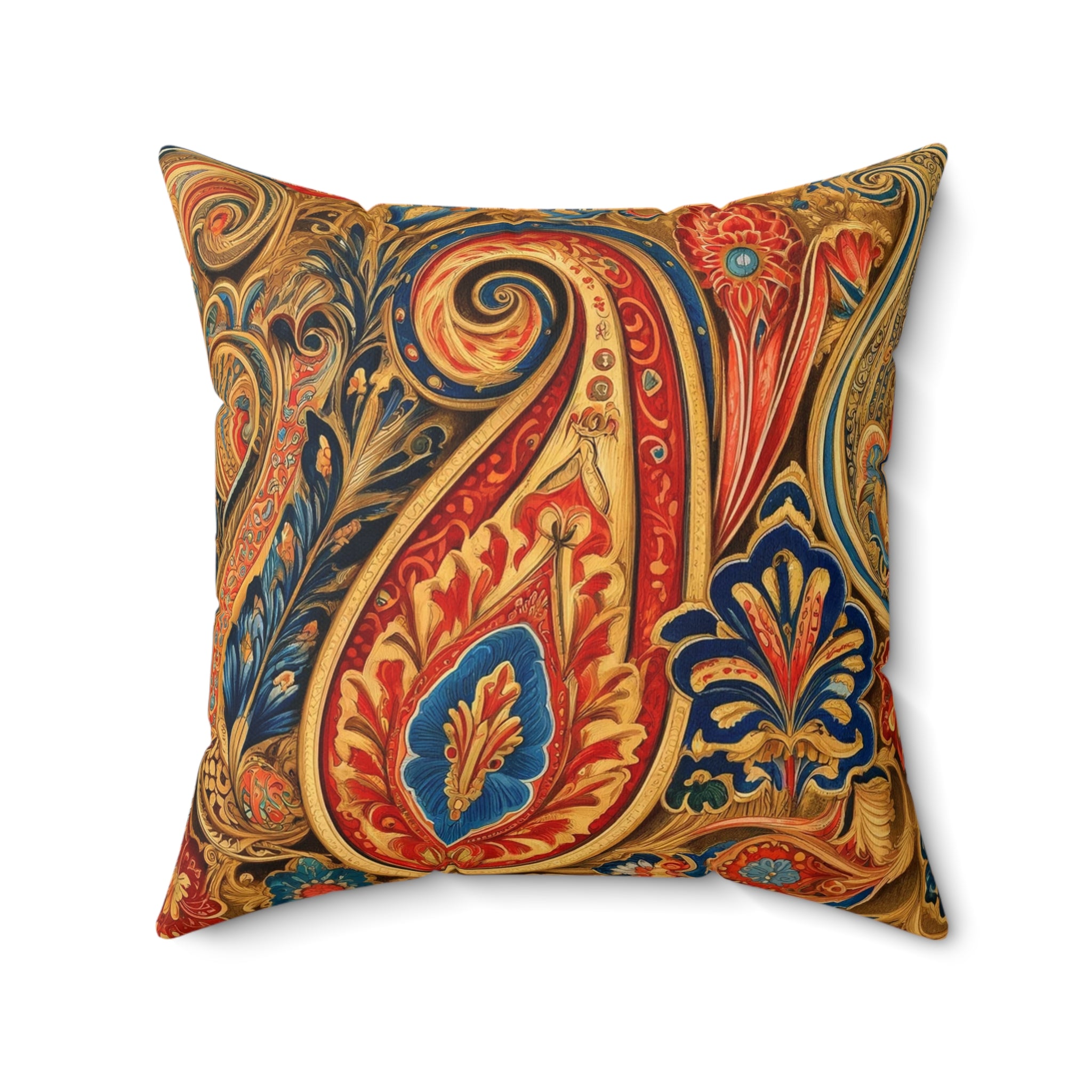 Rajah Paisley Designer Throw Pillow