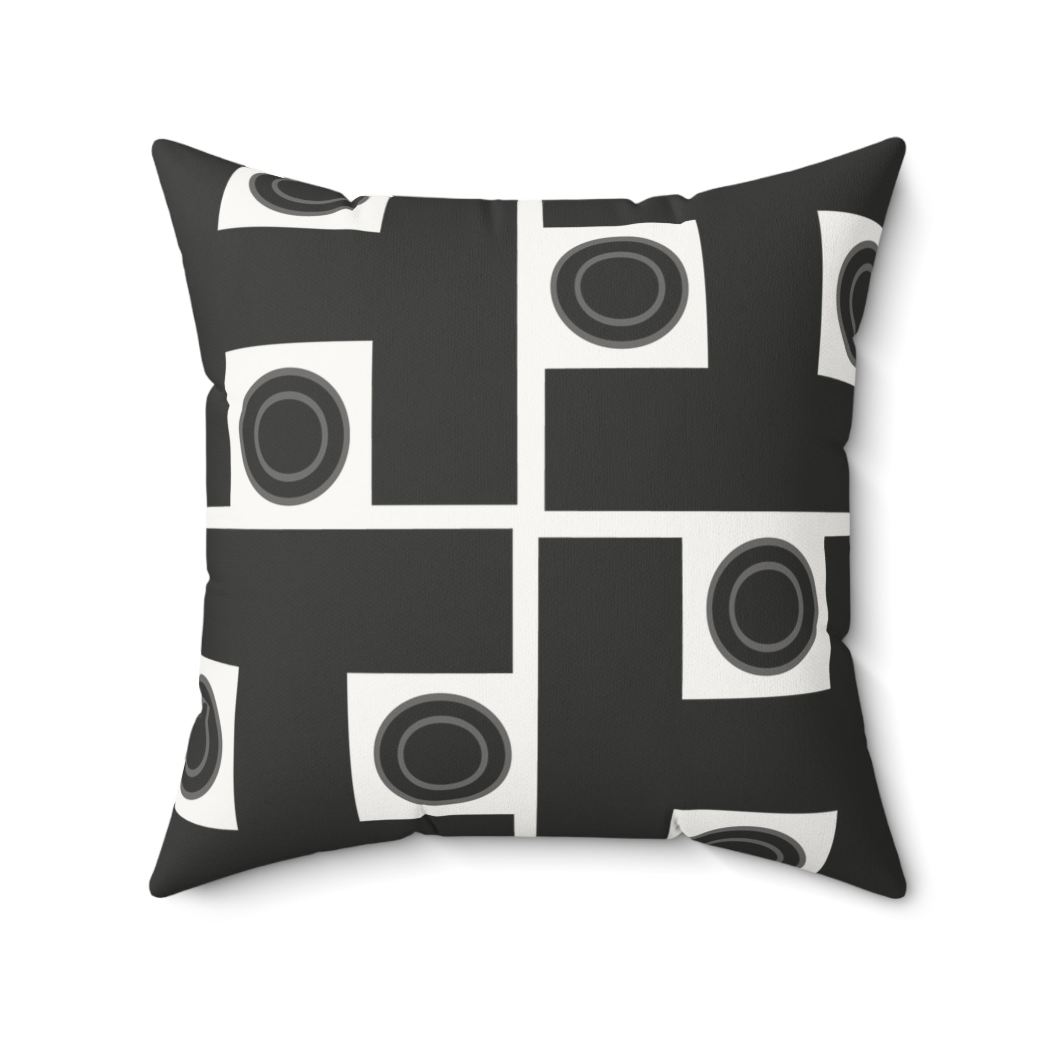 Gray Signature Designer Throw Pillow