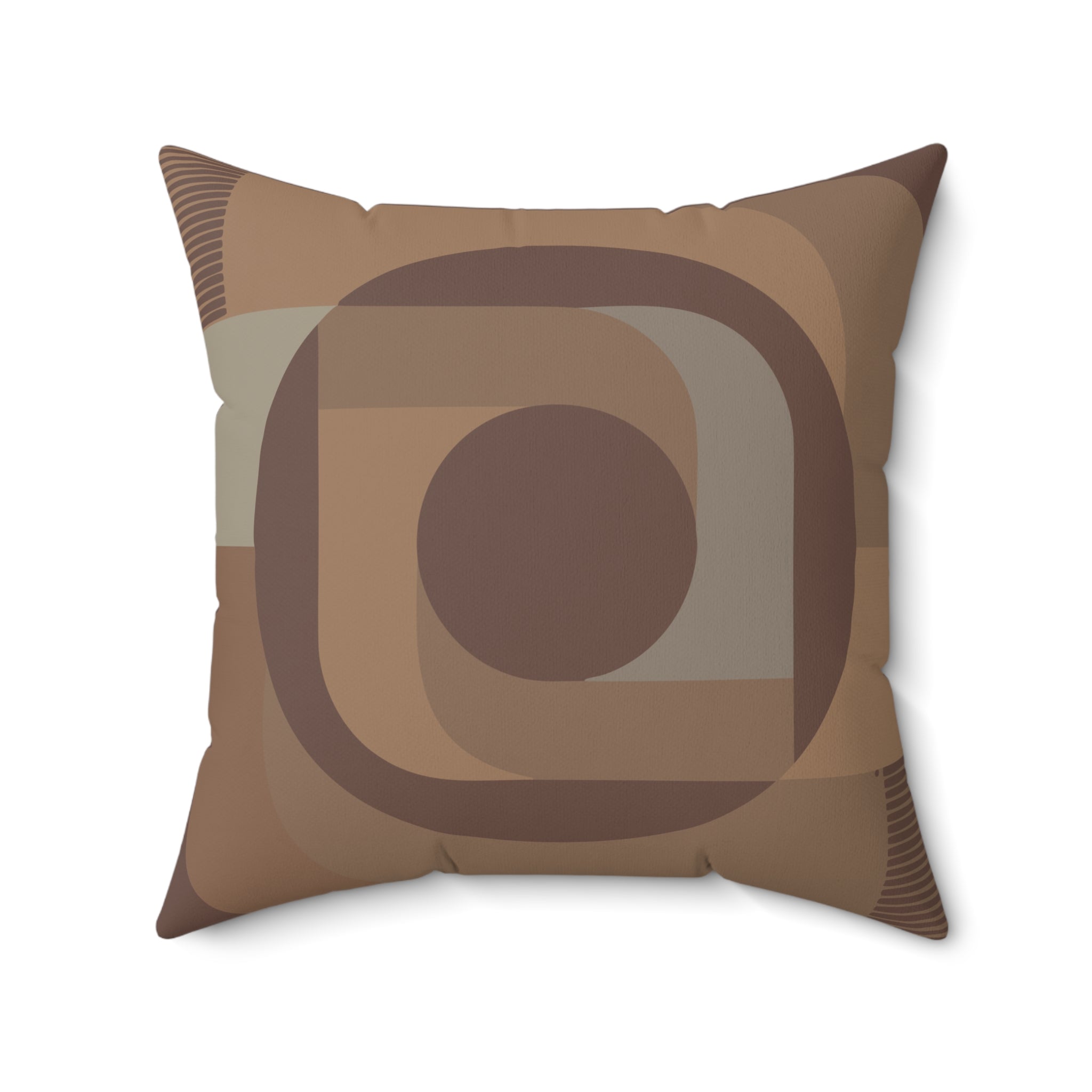 Brown HW Signature Designer Throw Pillow