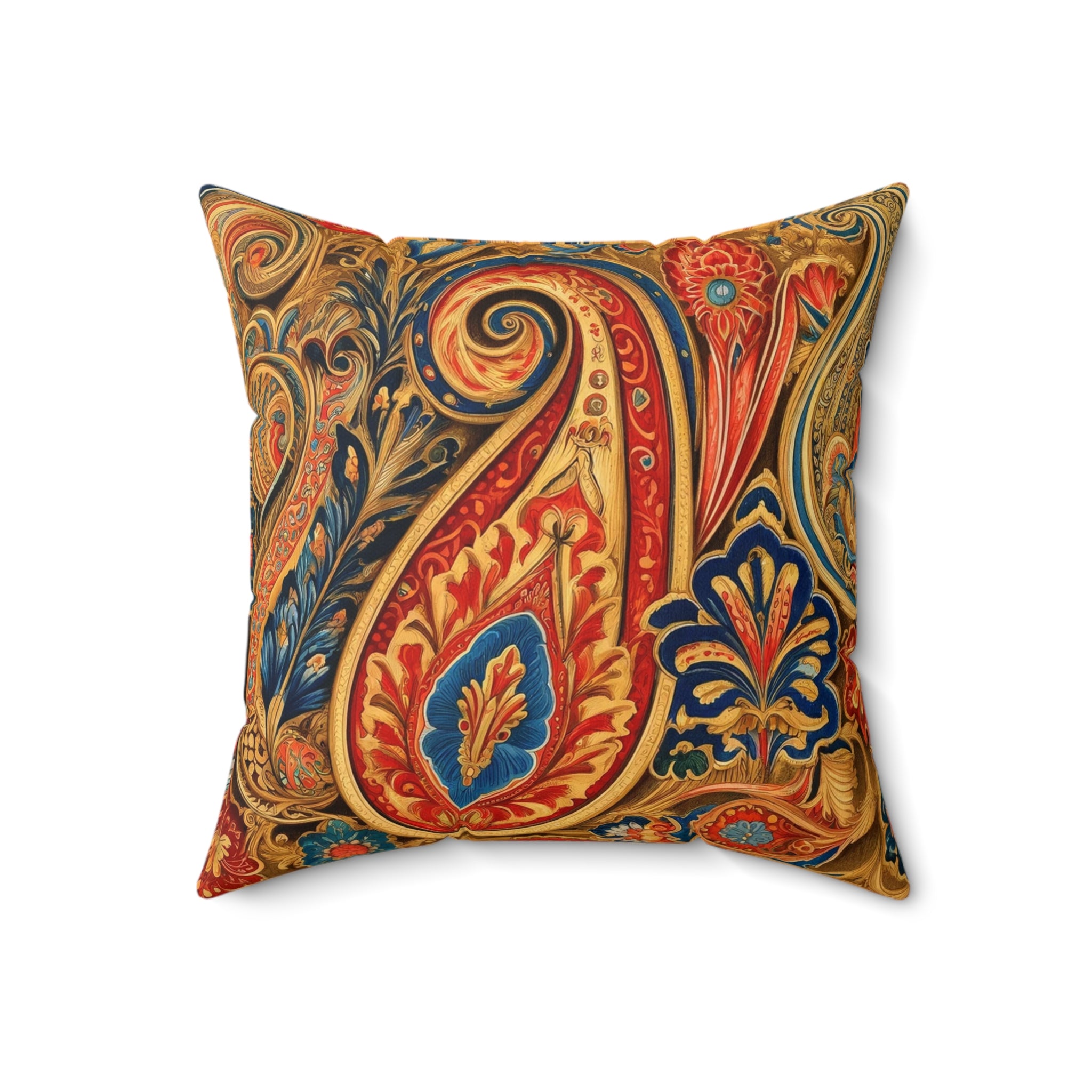 Rajah Paisley Designer Throw Pillow