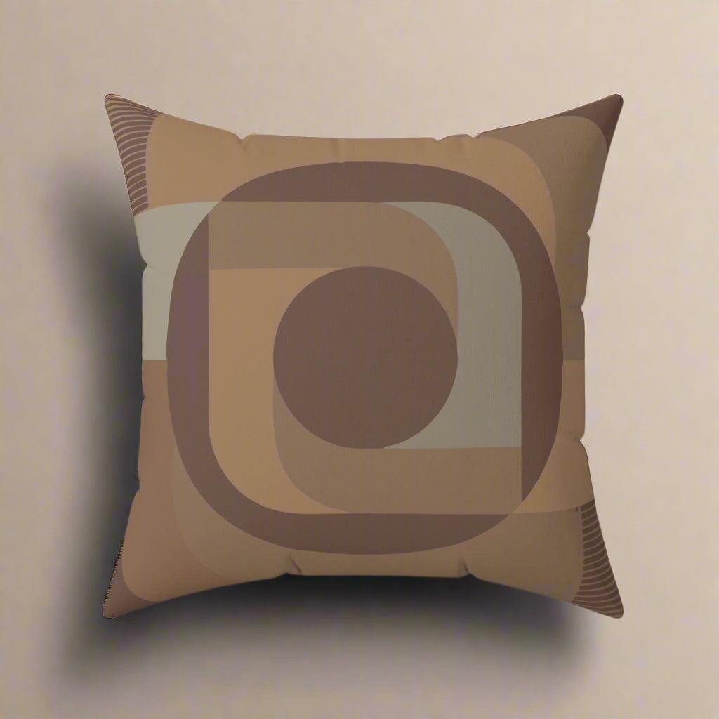Brown HW Signature Designer Throw Pillow