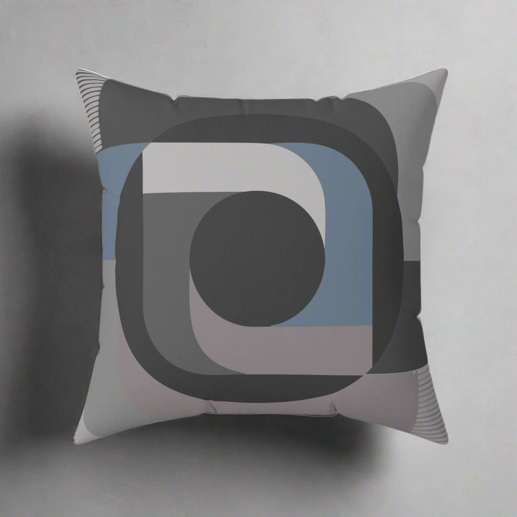 Gray HW Signature Designer Throw Pillow