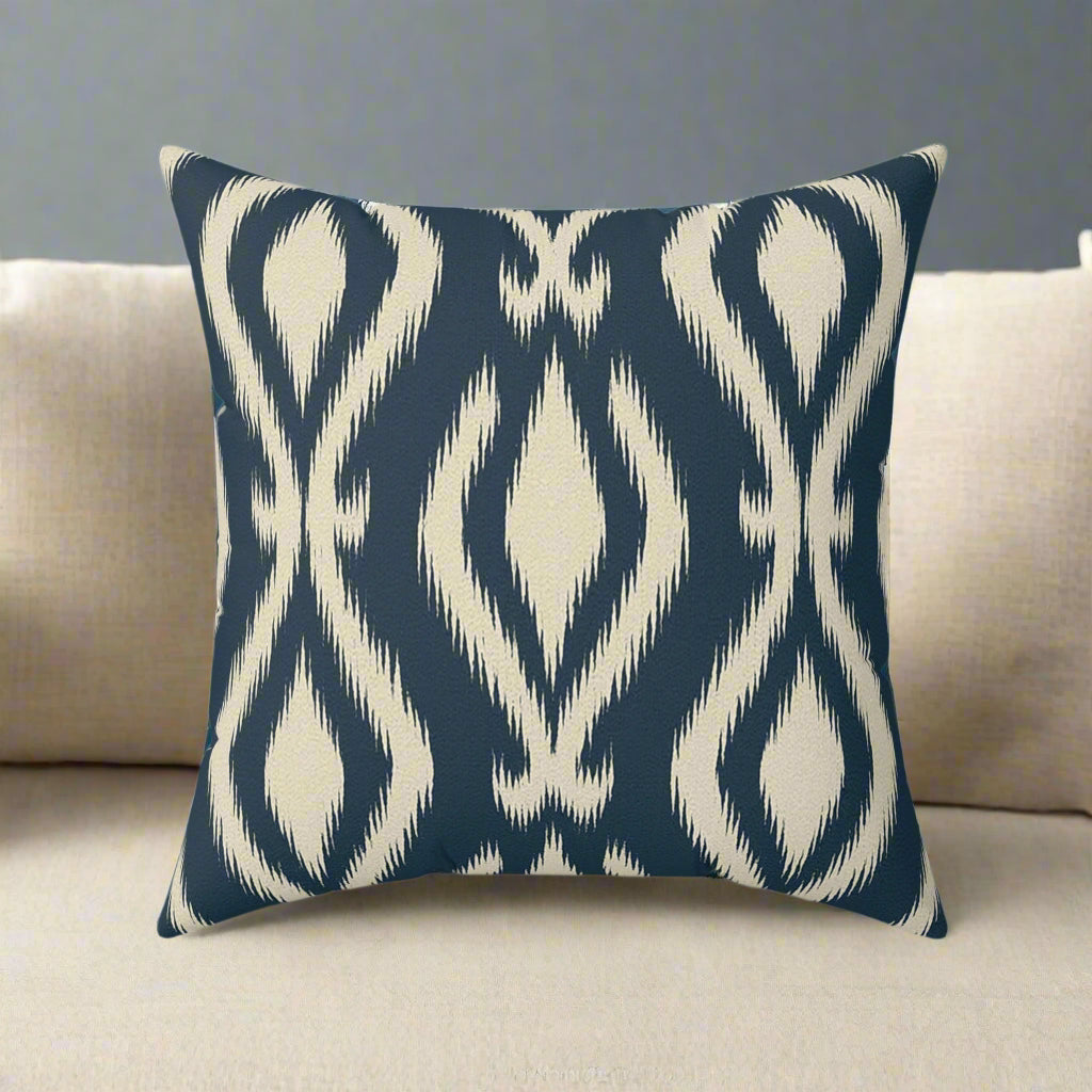 Mallorcan Ikat No. 7 Designer Throw Pillow