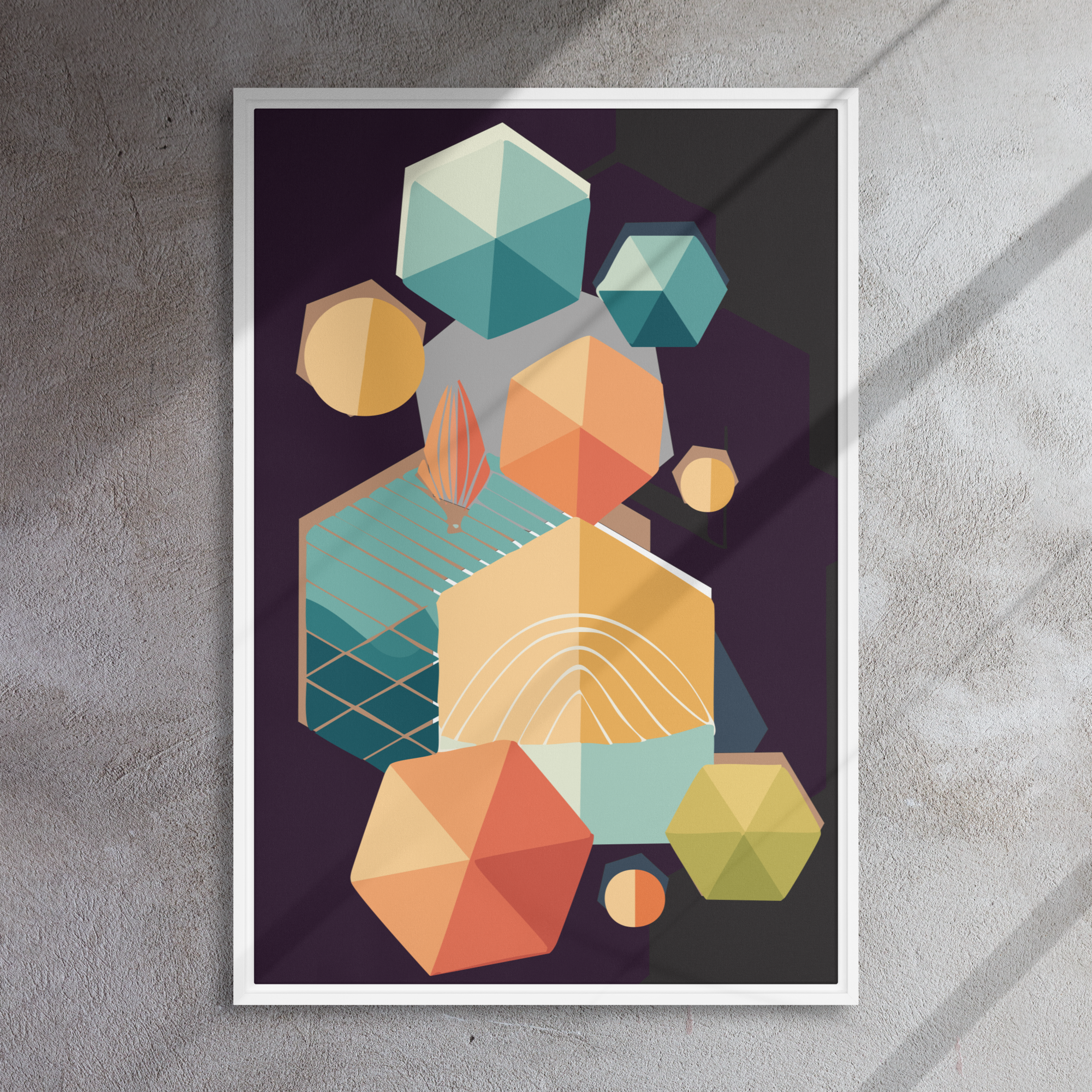 Home Lab No.55 Framed Canvas