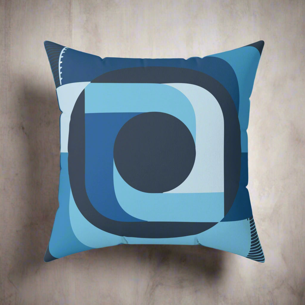 Blue HW Signature Designer Throw Pillow